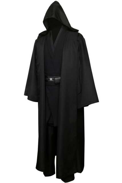 Star Wars Obi Wan Kenobi Black Cosplay Costume
