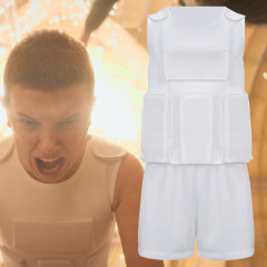 Stranger Things Season 4 Eleven White Cosplay Costume (Ready to Ship)