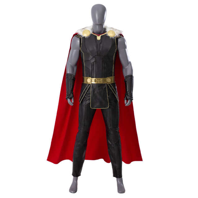 Thor 4: Love and Thunder Thor Odinson Black Battle Suit Cosplay Costume
