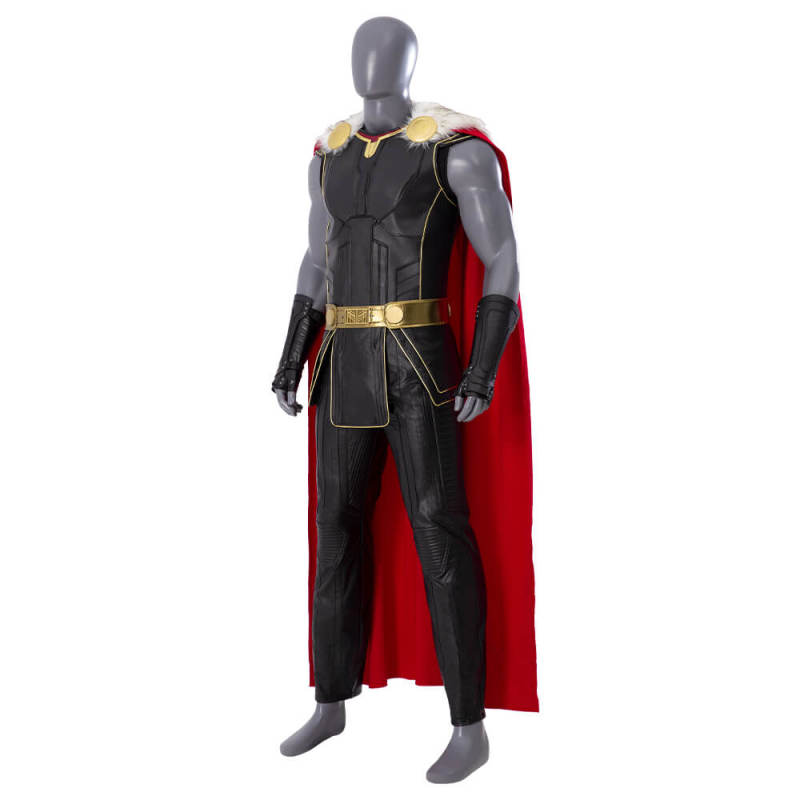 Thor 4: Love and Thunder Thor Odinson Black Battle Suit Cosplay Costume