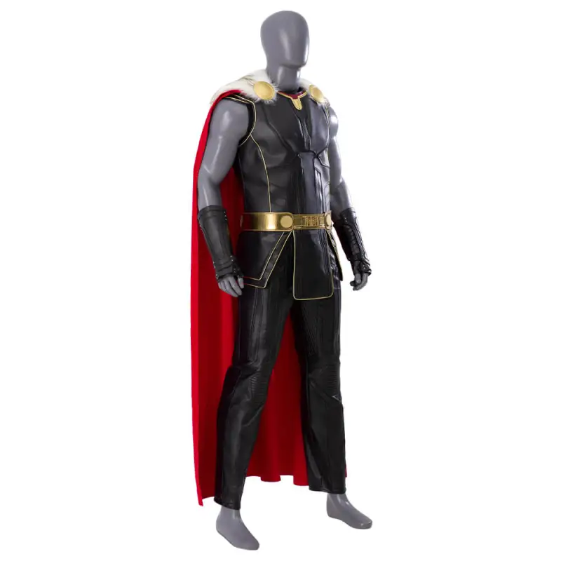 Thor 4: Love and Thunder Thor Odinson Black Battle Suit Cosplay Costume