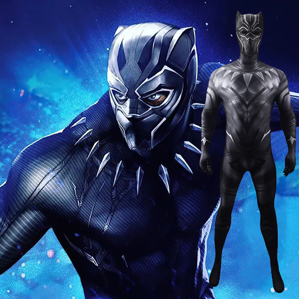 Black Panther 2: Wakanda Forever T'Challa Cosplay Costume Adult Kids