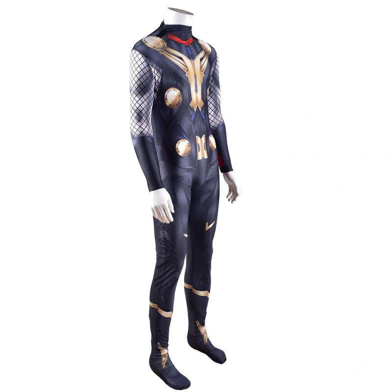 Avengers Thor Odinson Cosplay Jumpsuit with Cape Adult Kids