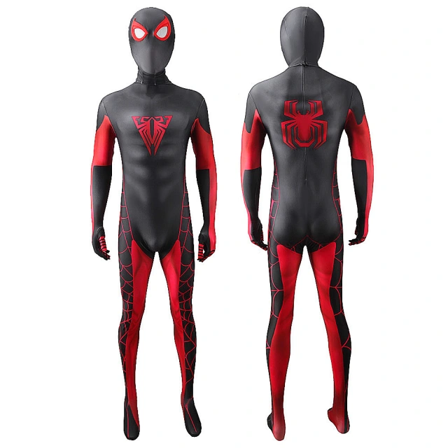 Miles Morales Spider-Man 10th Anniversary Cosplay Costume Adults Kids ...
