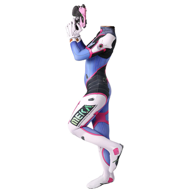 Overwatch D.Va Hana Song Cosplay Costume Adults Kids