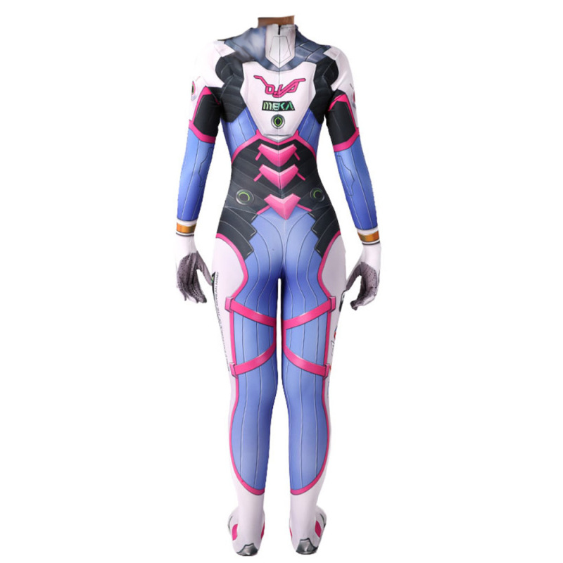 Overwatch D.Va Hana Song Cosplay Costume Adults Kids