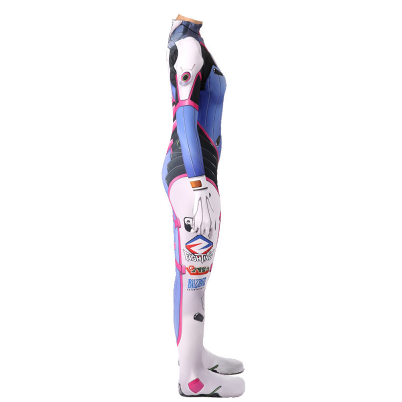 Overwatch D.Va Hana Song Cosplay Costume Adults Kids