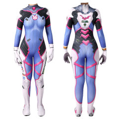 Overwatch D.Va Hana Song Cosplay Costume Adults Kids