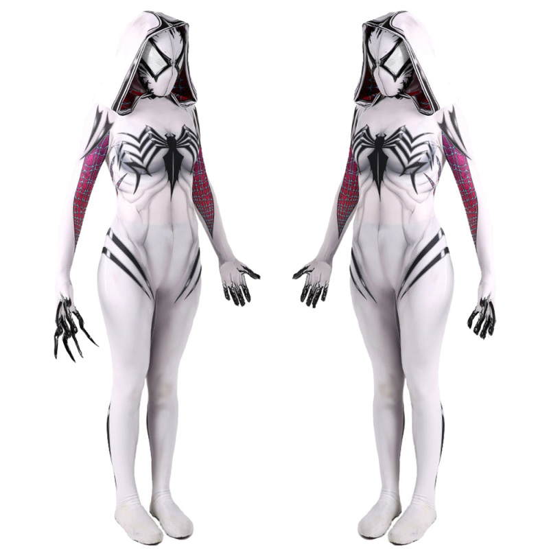 Anti-Gwenom Spider-Gwen Venom Symbiote Cosplay Costume Adults Kids