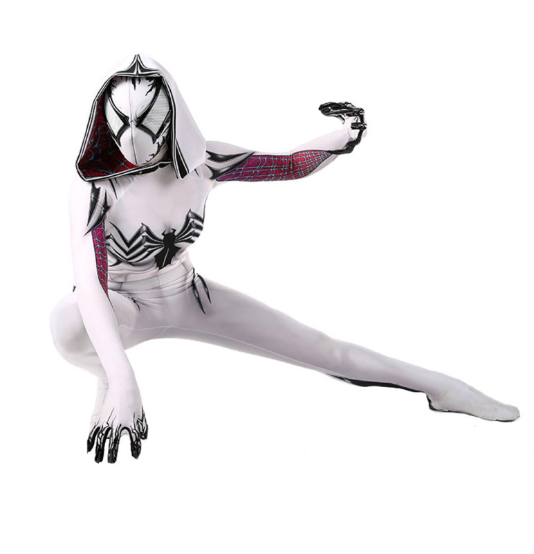 Anti-Gwenom Spider-Gwen Venom Symbiote Cosplay Costume Adults Kids