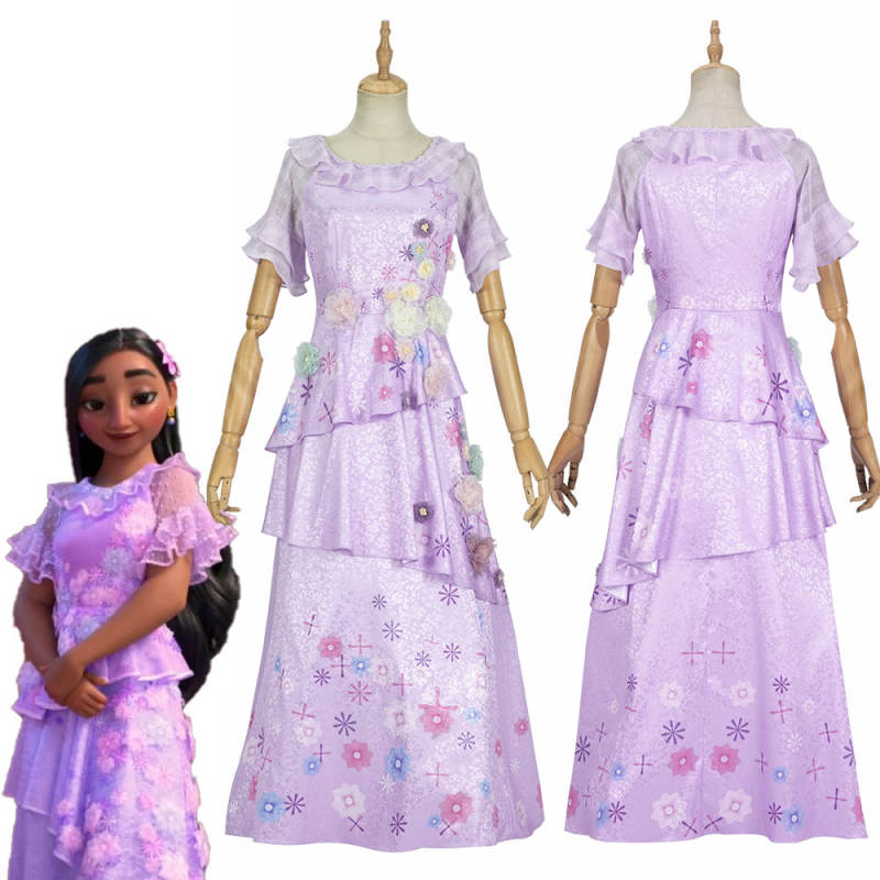 Adults Disney Encanto Isabela Madrigal Cosplay Dress