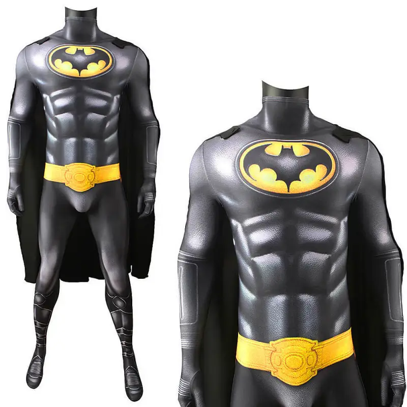 Batman 1989 Michael Keaton Cosplay Costume Adults Kids