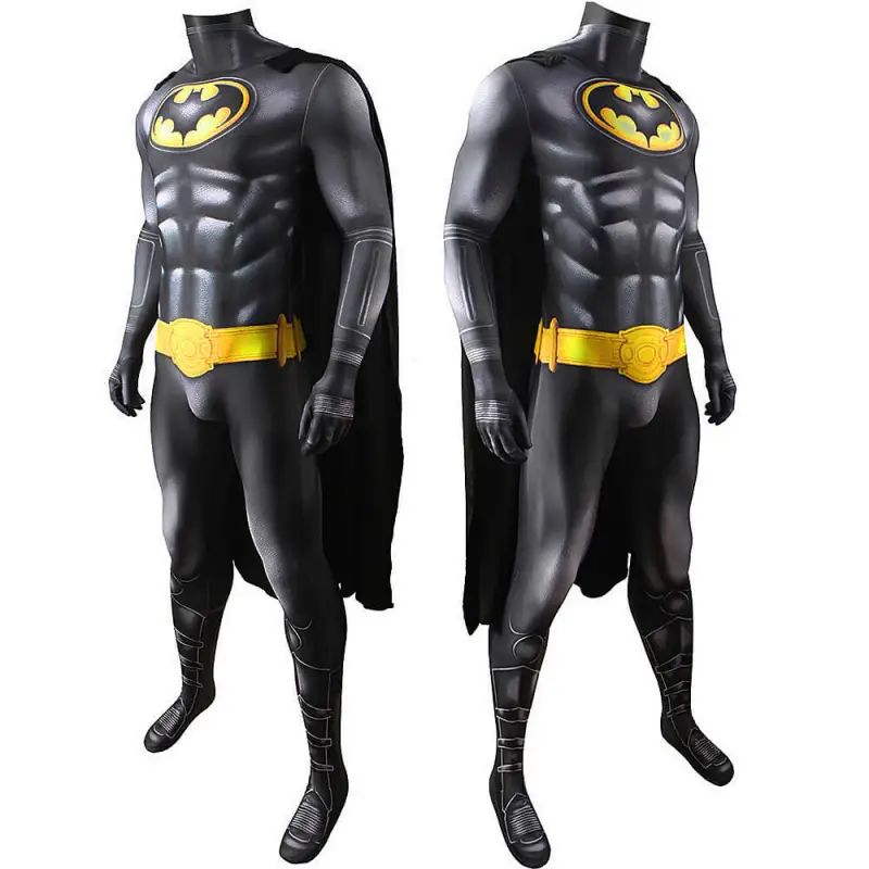 Batman 1989 Michael Keaton Cosplay Costume Adults Kids