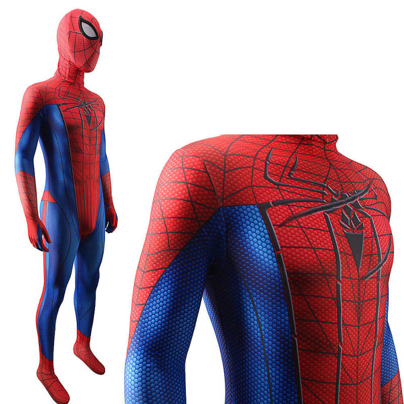 The Amazing Spider-Man 2012 Peter Parker Cosplay Jumpsuit with Detachable Mask