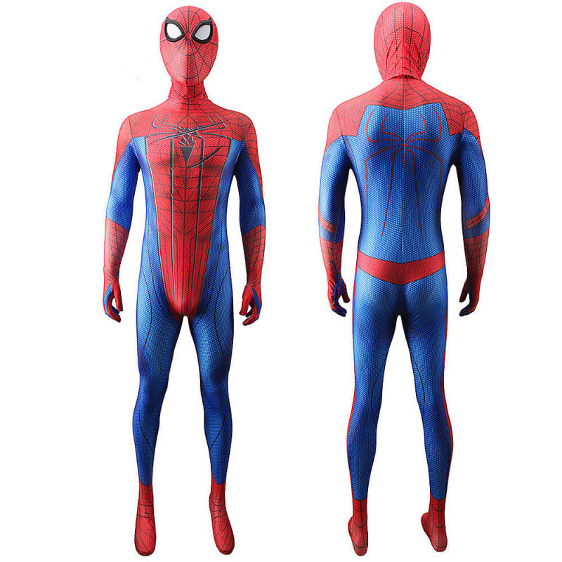 The Amazing Spider-Man 2012 Peter Parker Cosplay Jumpsuit with Detachable Mask
