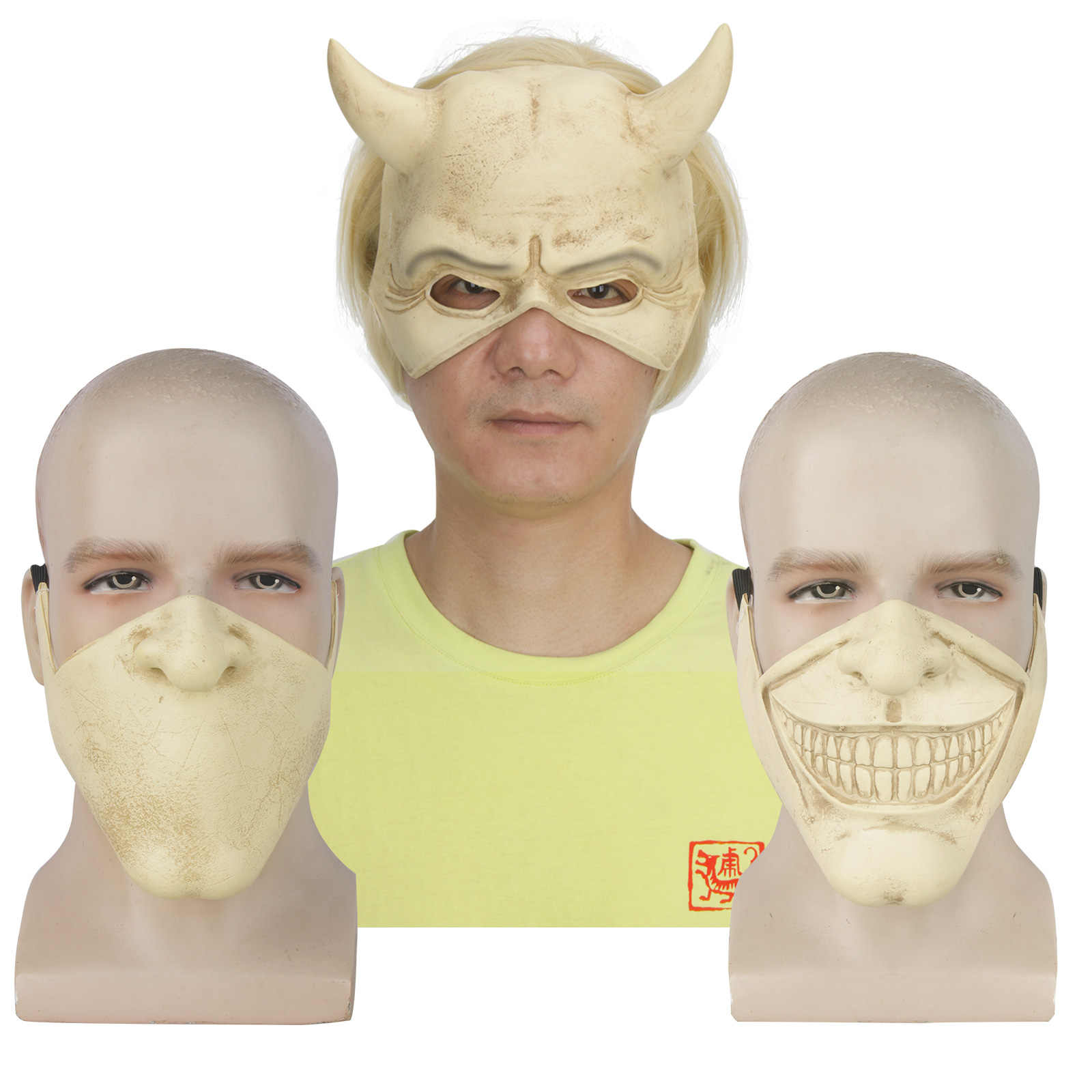 Hallowcos The Black Phone The Grabber Scary Mask for Halloween