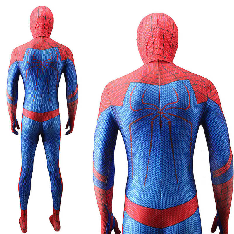 The Amazing Spider-Man 2012 Peter Parker Cosplay Jumpsuit with Detachable Mask