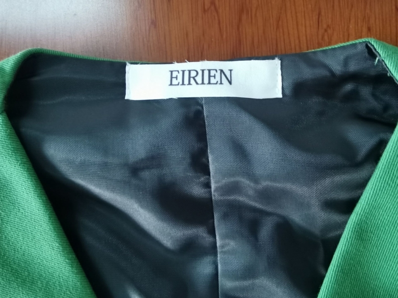 EIRIEN Mens V-Neck Green Vest Jacket Business Casual Waistcoat Fashion Slim Suit