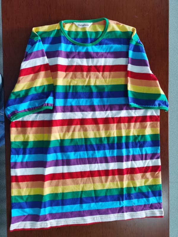 Stranger Things 3 Will Byers Striped Rainbow T-Shirt for Women