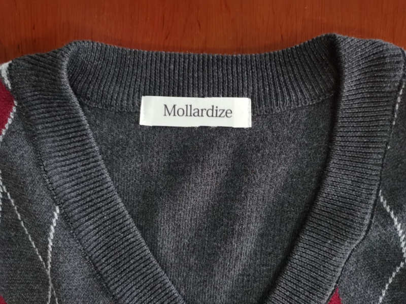 Mollardize Mens V-Neck Sweater Plaid Knitted Vest Academy Uniform Costume Diamond Knitwear Sleeveless Pullover