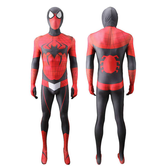 Ultimate Spiderman Batman Combination Cosplay Costume