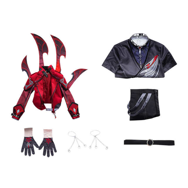 Genshin impact Diluc Cosplay Costume Red Dead of Night Style