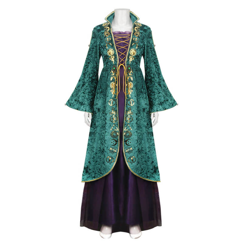 Winifred Sanderson Dress Hocus Pocus Cosplay Costume