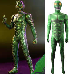 Green Goblin Costume with Detachable Mask Adults Kids Spider-Man No Way Home Cosplay