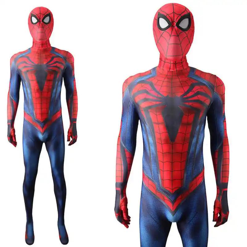 Marvel's Spider-Man 2 Advanced Suit with Black Symbol Cosplay Costume