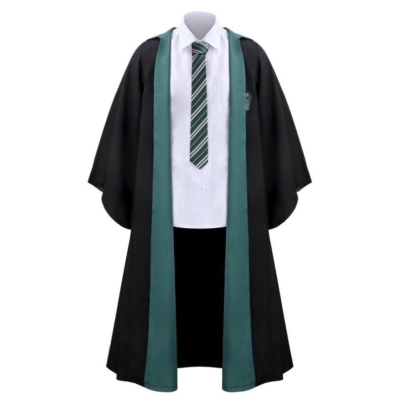 Harry Potter Hogwarts Gryffindor Hufflepuff Ravenclaw Slytherin Robe with Tie (without shirt)