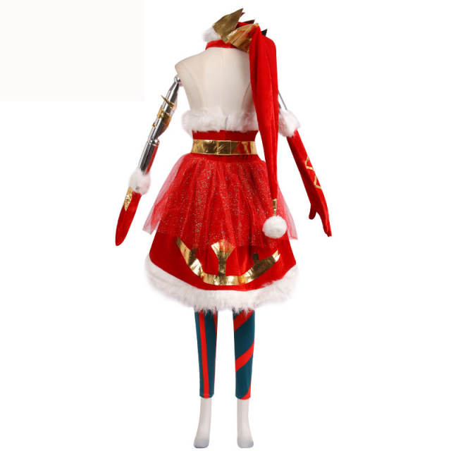 Ambitious Elf Jinx Christmas Costume League of Legends LOL