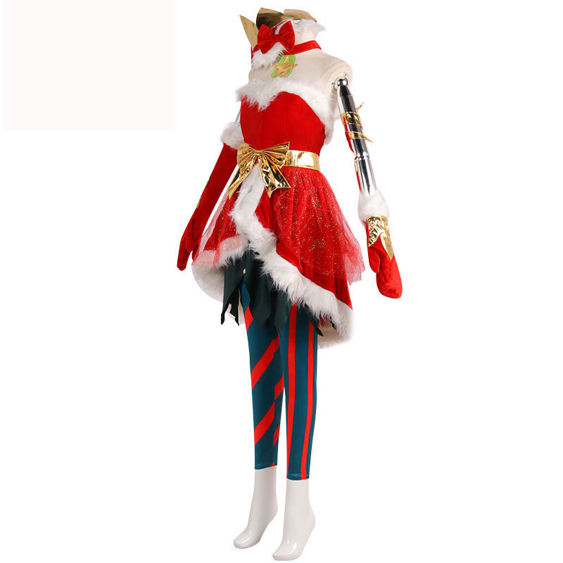 Ambitious Elf Jinx Christmas Costume League of Legends LOL