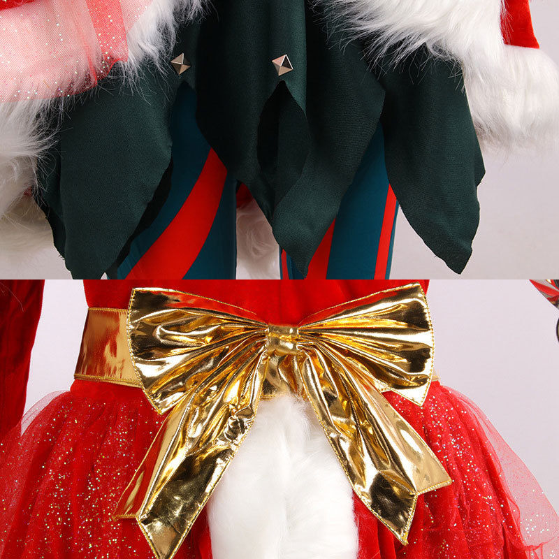 Ambitious Elf Jinx Christmas Costume League of Legends LOL