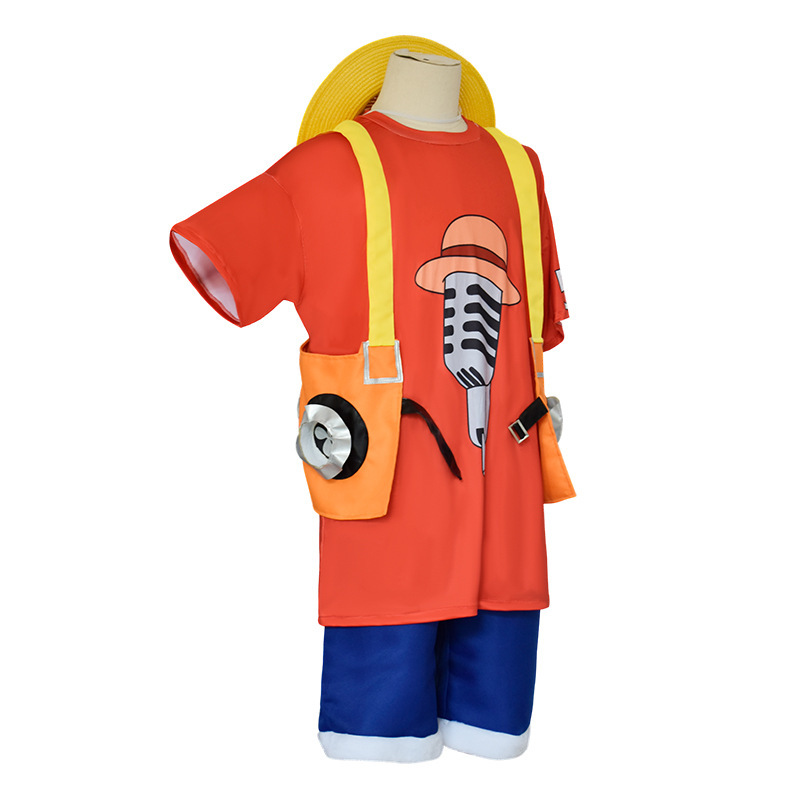 Monkey D. Luffy Cosplay Costume One Piece Film: Red