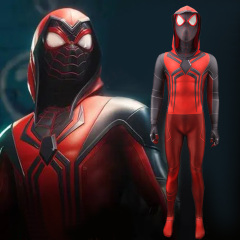 Miles Morales Crimson Cowl Suit Cosplay Marvel's Spider-Man PS5