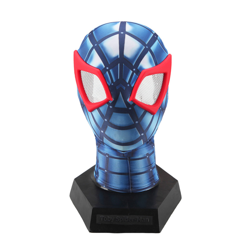 Captain America Spider-Man Cosplay Jumpsuit with Detachable Mask