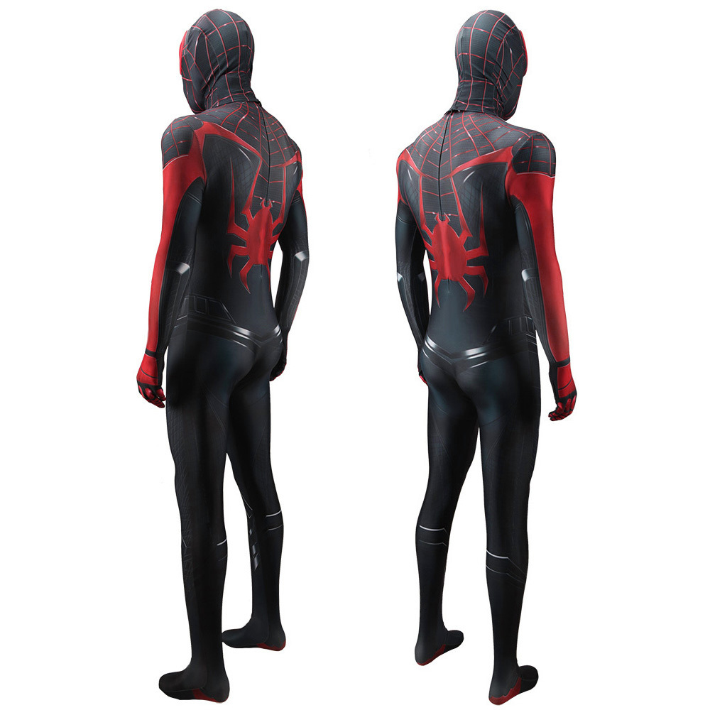 Spider-Man 2 Miles Morales Cosplay Costume with Detachable Mask