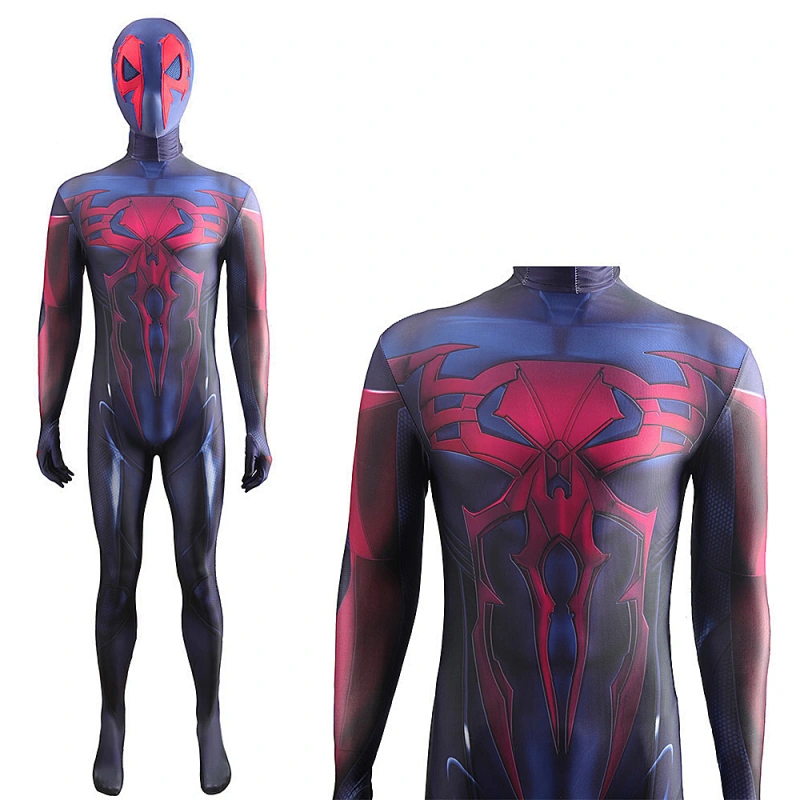 Spider-Man 2099 Black Suit Cosplay Jumpsuit with Detachable Mask