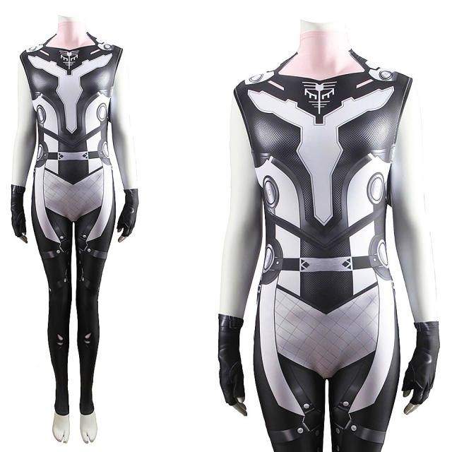 Valkyrie Cosplay Jumpsuit with Gloves Adults Kids-Thor 4: Love and Thunder