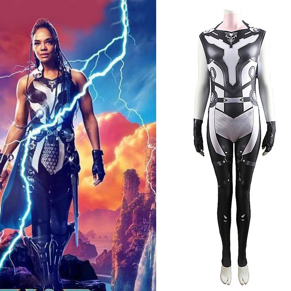 Valkyrie Cosplay Jumpsuit with Gloves Adults Kids-Thor 4: Love and Thunder