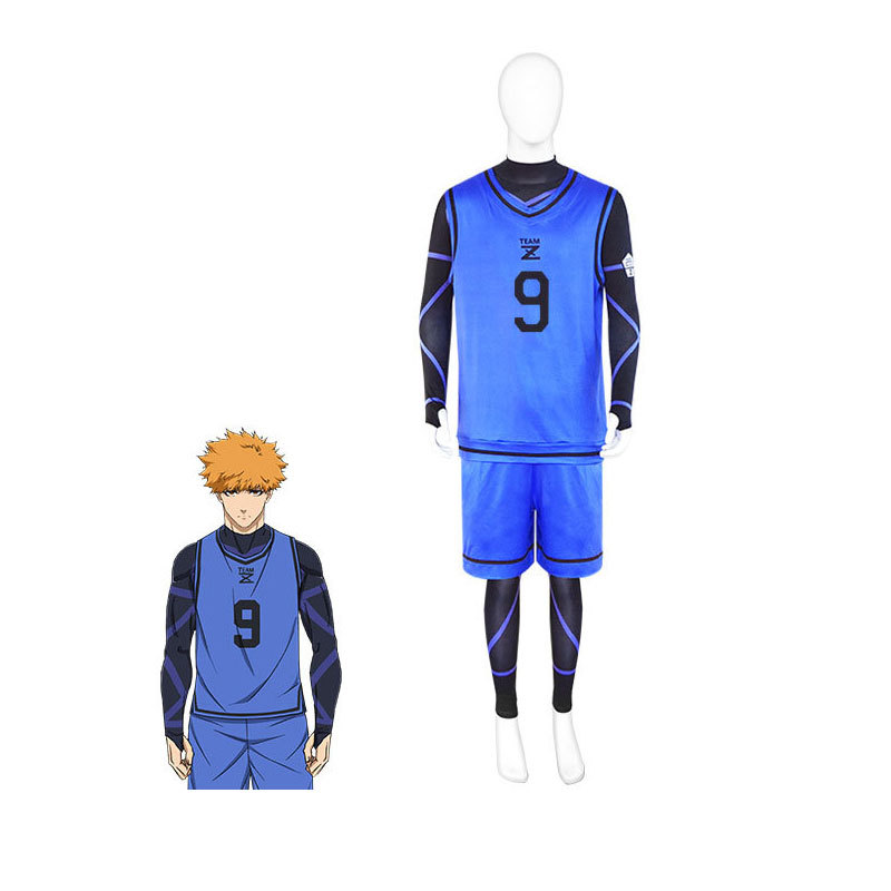 Anime Blue Lock Football Jersey Yoichi Isagi Cosplay Costume