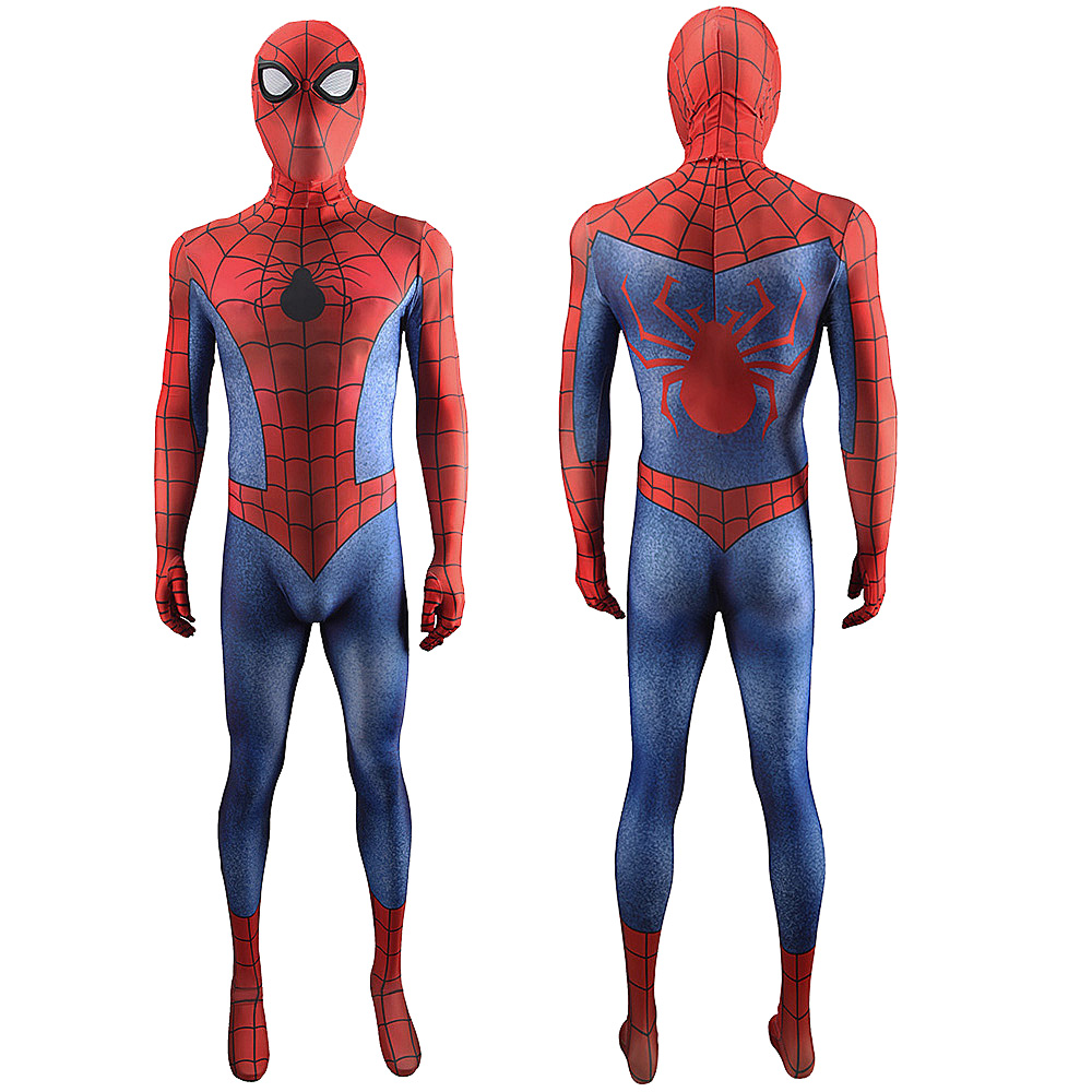 Hallowcos Alex Ross Spiderman Cosplay Costume for Adults Kids