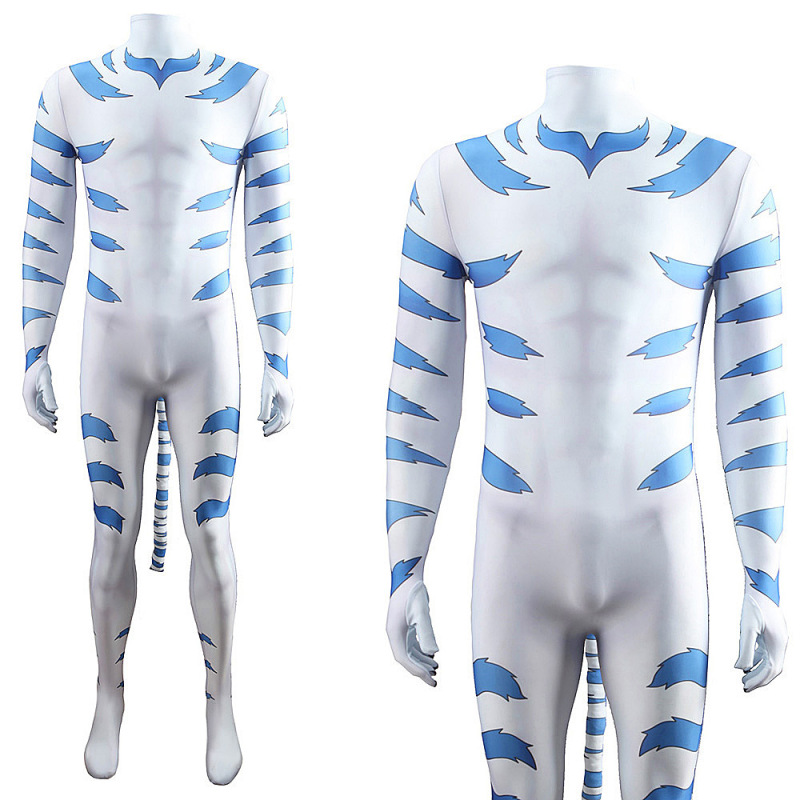 Onmyou Taisenki White Tiger Kogenta Cosplay Bodysuit Costume Adults Kids