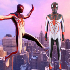 Spiderman Miles Morales Track Suit Cosplay Costume PS5 Adults Kids