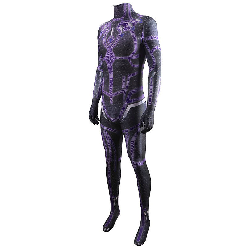 Black Panther 2 Costume with Mask Purple Adult Kids Black Panther: Wakanda Forever