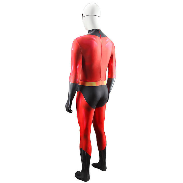 Mr. Incredible Cosplay Costume Red Adults Kids The Incredibles Bob Parr