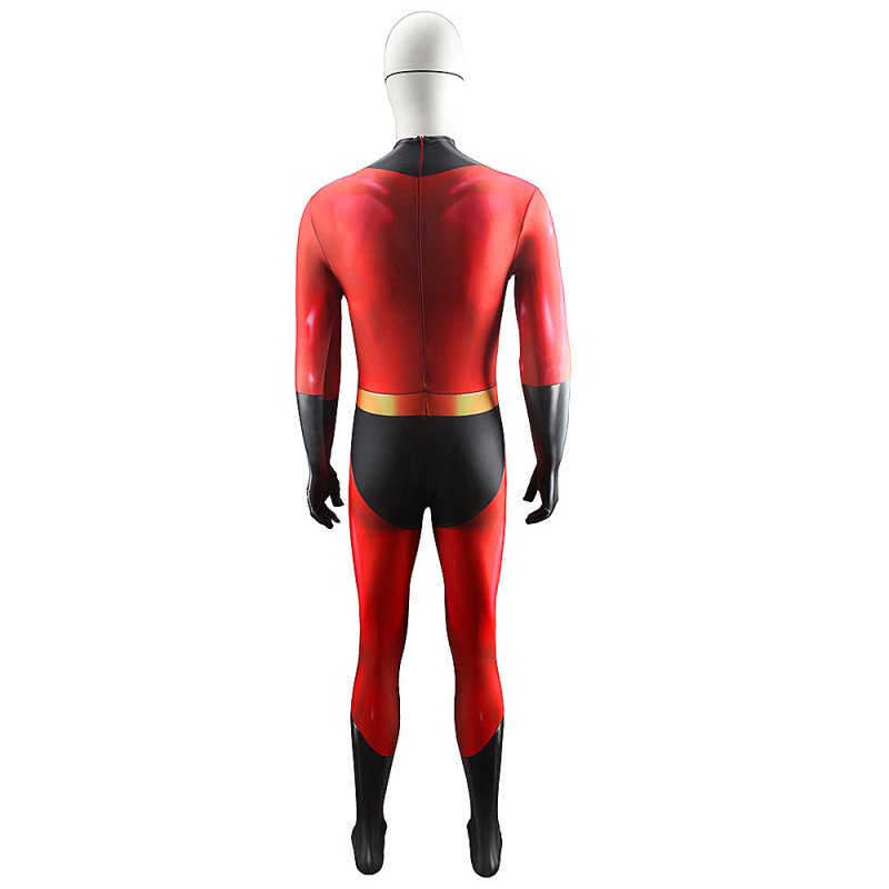 Mr. Incredible Cosplay Costume Red Adults Kids The Incredibles Bob Parr