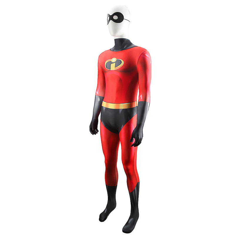 Mr. Incredible Cosplay Costume Red Adults Kids The Incredibles Bob Parr