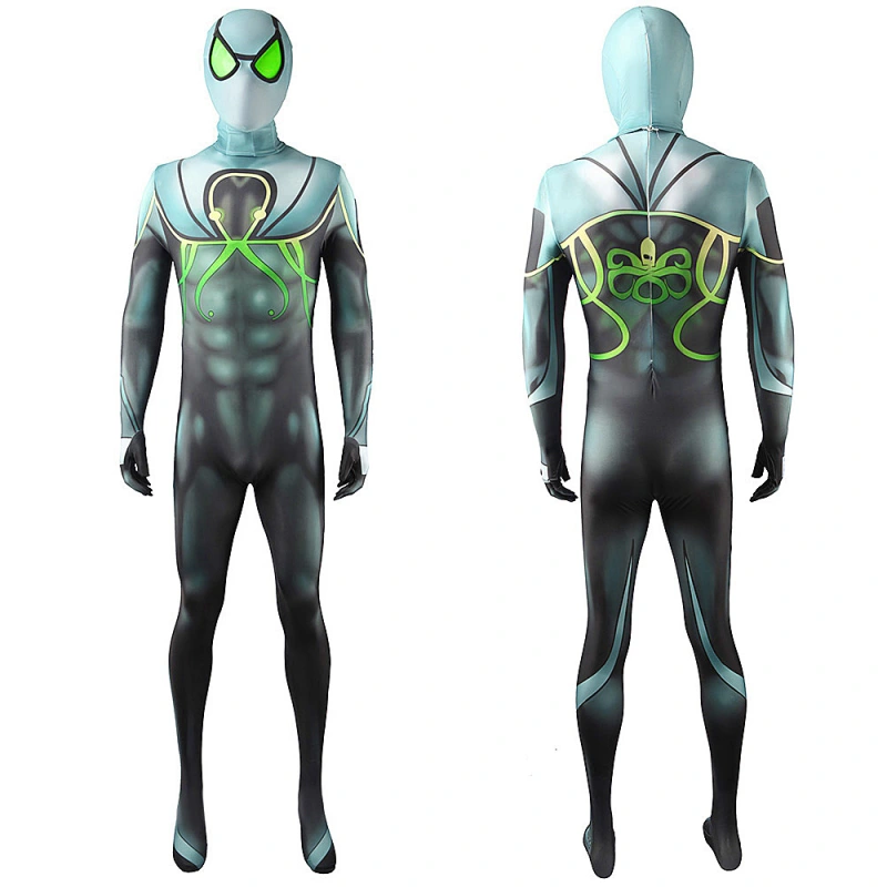 Superior Octopus Cosplay Costume Mask Otto Octavius Jumpsuit