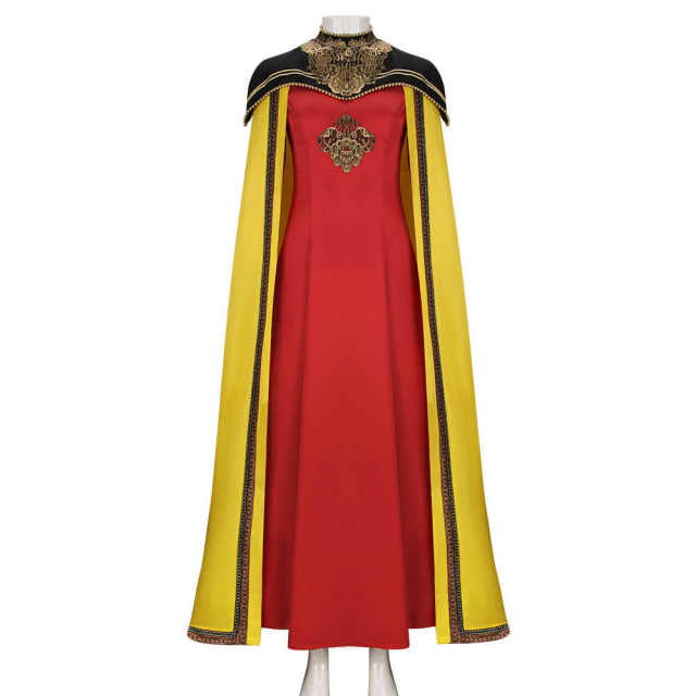 House of the Dragon Rhaenyra Targaryen Cosplay Costume Dress Cape